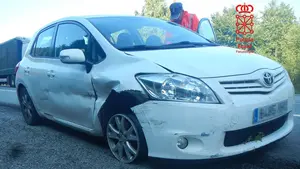 Un conductor temerario: iba a 140 km/h y sobre las tres ruedas de su veh&iacute;culo a su paso por Irurzun