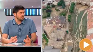 Manu Zapata se acuerda de sus paisanos en una entrevista de televisi&oacute;n: "Tafalla parec&iacute;a una zona de guerra"