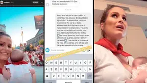 "¡Qué desagradable!": cargan contra Verdeliss por dar el pecho a su bebé en público en los Sanfermines