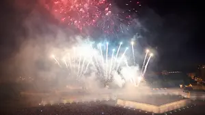 Ya hay ganador del concurso de fuegos artificiales de San Fermín: la 'Ciudadela en llamas' toca el cielo
