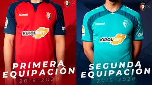 Osasuna presenta las equipaciones para su vuelta a Primera: una clásica y la novedad del azul turquesa