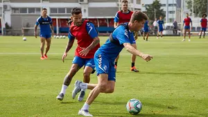 Oier Sanjurjo completa el partidillo en Tajonar y Arrasate esconde sus bazas ante el FC Barcelona