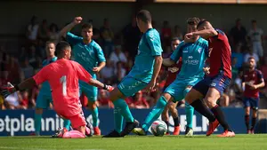 Osasuna zanja con una victoria por 3-0 su partido de entrenamiento contra el filial en Tajonar