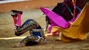 Triunfo y susto de Toñete en Tudela: las imágenes de la segunda corrida de la Feria de Santa Ana