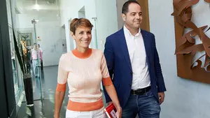 Primer acto de Chivite como socia de los nacionalistas: la líder del PSN encara su sesión de investidura