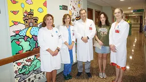 Humanizar el hospital: el Reina Sofía de Tudela potencia un programa de acciones con la Escuela de Arte de Corella