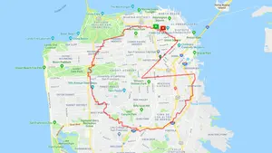 Correr y dibujar al mismo tiempo: un corredor convierte las calles de la ciudad en un lienzo 