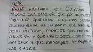 Cepeda comparte la carta de una profesora a los padres de una niña a la que habían reñido por cantar sus canciones