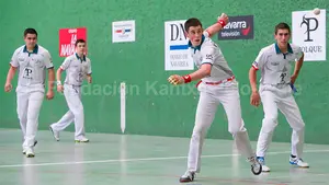 Canabal - Aldabe y Alberdi - Aguirre buscan rivales para semifinales en el frontón de Mendavia