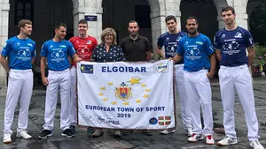 Oinatz Bengoetxea, Martija y Zabaleta, representación navarra en el torneo San Bartolomé de Elgóibar