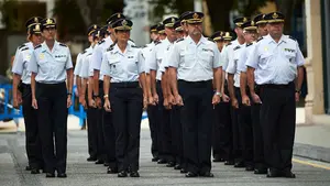 En honor de los fallecidos: emotivo homenaje en Pamplona a los agentes de la Policía Nacional