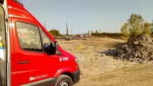 Atrapado por una máquina en Marcilla: un trabajador resulta herido y es trasladado en helicóptero