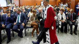 Chivite y sus nuevos consejeros se estrenan con la justicia: las imágenes de la apertura del año judicial en Pamplona