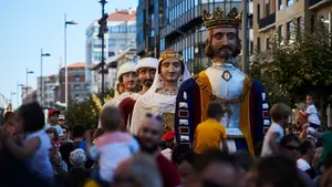  Pamplona propone a los más pequeños la primera 'salida' del año con la Comparsa de Gigantes y Cabezudos 