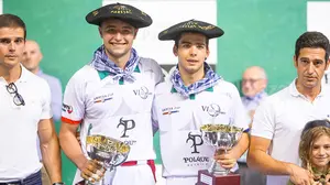 Los pelotaris de Oberena Mata e Irurita se imponen en la final del torneo Kantxa pelotazale en el Labrit