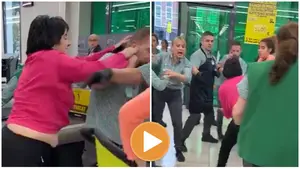 Brutal agresión en un supermercado: una mujer ataca a los empleados tras ser pillada robando