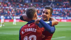 Juan Villar, agradecido con Jagoba Arrasate por la titularidad y con Roberto Torres por cederle el penalti