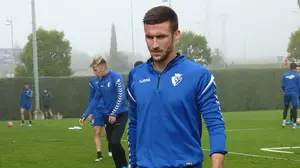 Problemas en Tajonar: Oier Sanjurjo se retira del entrenamiento y es duda ante el Real Madrid en El Sadar