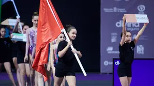 Las mejores imágenes de la inauguración del Campeonato de España de gimnasia rítmica en Pamplona