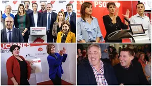 Cierre de campaña en Navarra: NA+ pide que Sánchez no siga, el PSN recurre a VOX y Otegi va de demócrata