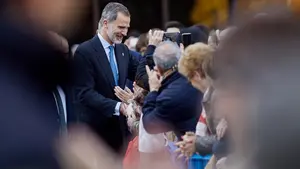 "Tener la libertad de gritar en la calle 'Viva España' y 'Viva el Rey'": Felipe VI, entre vítores en Pamplona