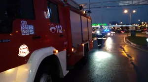 Desalojan una gasolinera de la comarca de Pamplona tras un aviso de que había un coche ardiendo