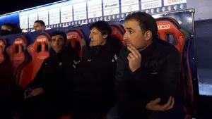 Arrasate, satisfecho: "Entre la afición y las paradas de Juan hemos salvado un punto muy importante"