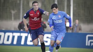 Osasuna Promesas suma y sigue en Tajonar: supera al Calahorra pese a jugar con diez la segunda parte