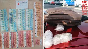 Trapicheaban en un piso de Sarriguren: pillados con varios envoltorios de marihuana y 2.300 euros en metálico