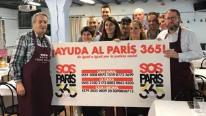 Un hotel pamplonés sirve un almuerzo de Navidad en el comedor París 365: "Hay mucha más gente dispuesta a colaborar"