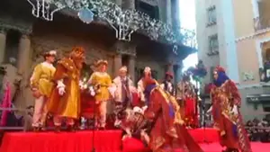 'Un accidente muy Real': Melchor se cae al suelo durante la recepción oficial en el Consistorio de Pamplona