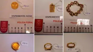 La Policía Foral busca a los propietarios de siete joyas de oro robadas en Navarra
