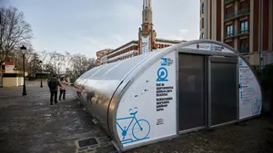 Pamplona cuenta ya con nueve aparcamientos públicos para bicicletas cubiertos y videovigilados