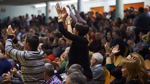 El gran espectáculo de la pelota en el frontón Labrit de Pamplona: las mejores imágenes del parejas