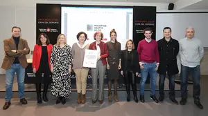 Barriola, Marc Bertrán y Maitane Melero en la presentación de un programa para deportistas de alto nivel