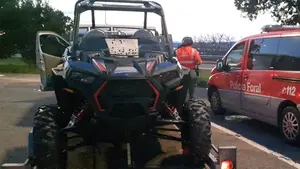 Triplete de multas en Marcilla: conduce drogado, a gran velocidad y con un remolque sin matrícula