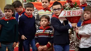 Una escalera llena de 'Fermines': las imágenes del 2 de febrero con decenas de personas con el nombre del santo