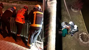 Rescatan de los fosos de la Taconera a dos mujeres 'atrapadas' despu&eacute;s de bajar para auxiliar a su perro