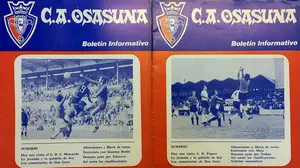 Así era el primer boletín informativo de Osasuna con el famoso comentario de Don Goyo