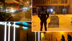 Una fuerte explosión destruye el interior de un bingo en Tudela y obliga a desalojar a los vecinos de la zona