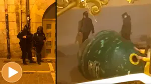 Tres policías heridos en disturbios abertzales alentados por Maiorga Ramírez (EH Bildu) en Pamplona