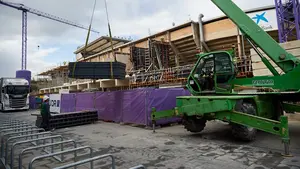 A pleno rendimiento: así marchan las obras de remodelación del estadio de El Sadar