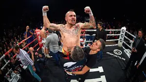 David 'Infierno' Soria se proclama en Pamplona nuevo campeón de España del peso superwelter: las mejores imágenes