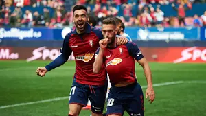 Roberto Torres, emocionado en El Sadar: "Llevaba mucho tiempo queriendo dedicar&nbsp;un gol a mi mujer" 