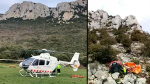 Herido un montañero tras despeñarse en Nazar y caer rodando unos 100 metros en una zona muy abrupta