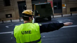La ayuda militar llega a Pamplona: dos equipos de la UME comienzan la desinfección de edificios en Navarra