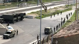 El Ejército, en Tudela: un batallón accede a la capital ribera y se pone a disposición de las autoridades