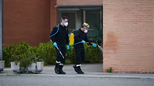 Continúan las labores de desinfección en Navarra: la UME sigue su trabajo por residencias y centros