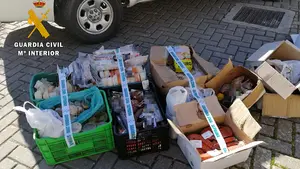 Pillan a una furgoneta en Aranguren que transportaba unos 100 kilos de comida "en muy malas condiciones"