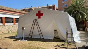 Tudela habilita una carpa en el espacio del albergue juvenil para el alojamiento de personas sin hogar